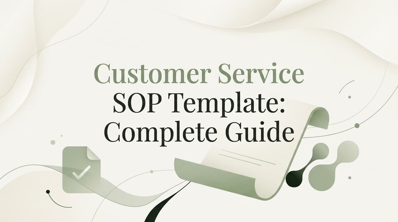 Customer Service SOP Template: Complete Guide
