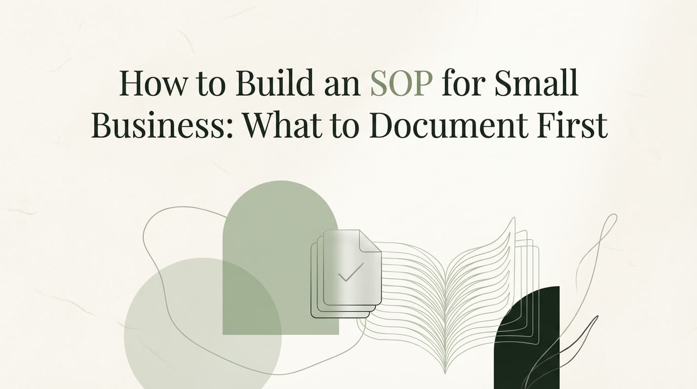 How to Build an SOP for Small Business: What to Document First