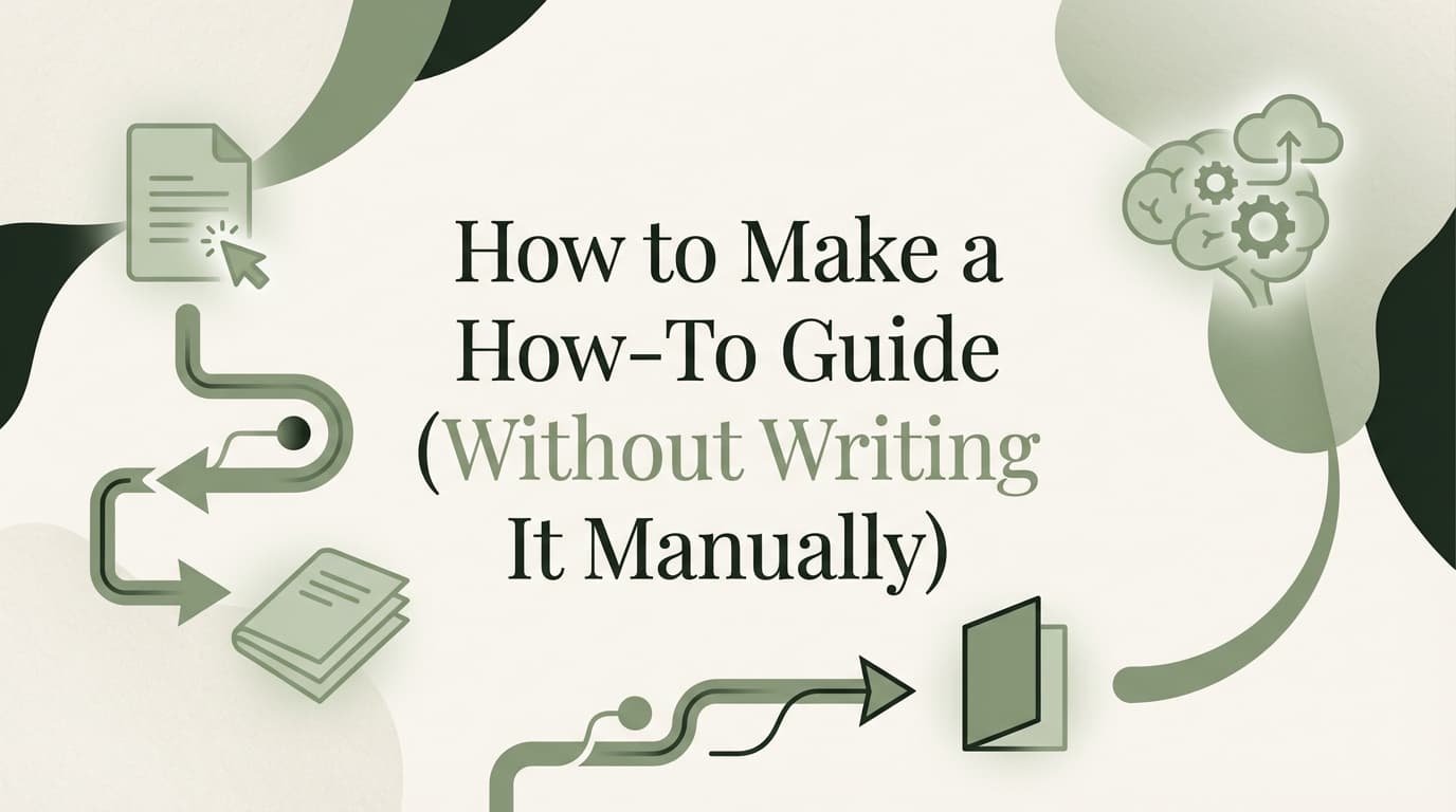 How to Make a How-To Guide (Without Writing It Manually)