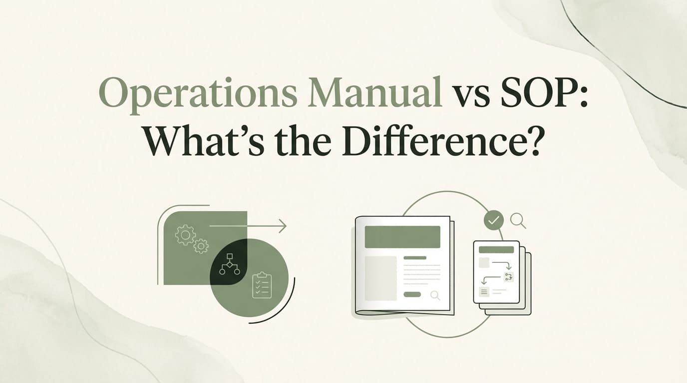 Operations Manual vs SOP: What’s the Difference?