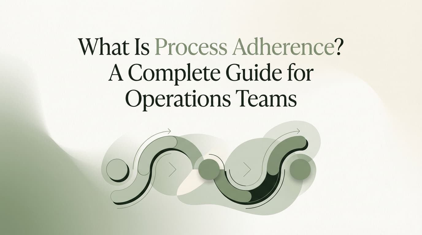 What Is Process Adherence? A Complete Guide for Operations Teams