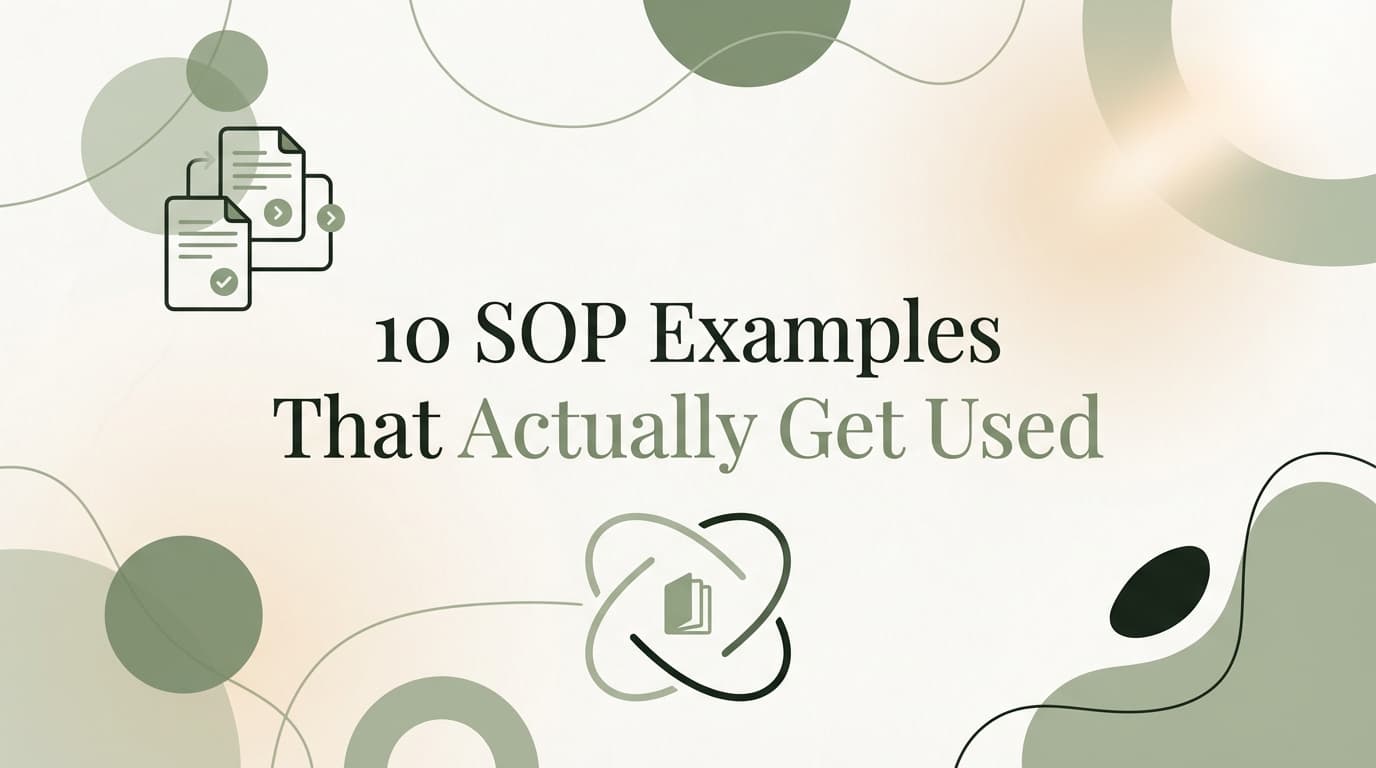 10 SOP Examples That Actually Get Used